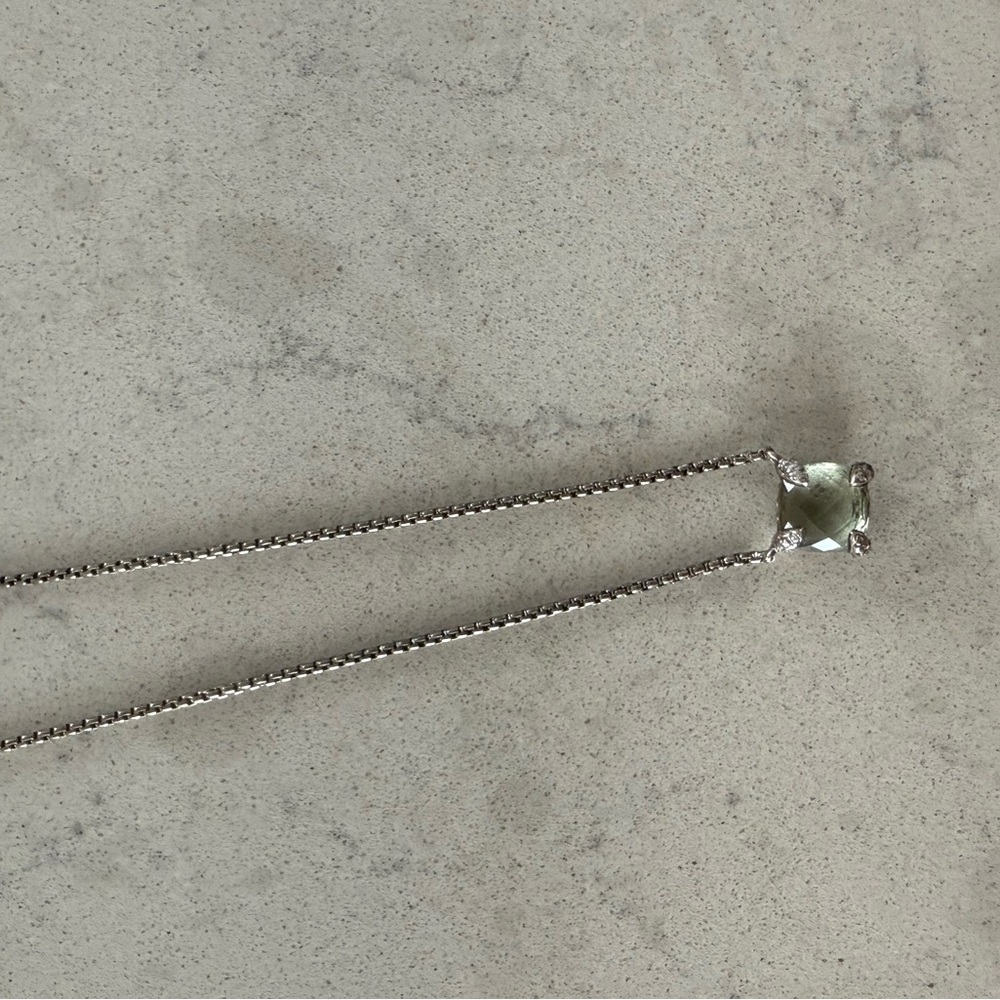 David Yurman Petite Chatelaine Pendant Necklace Prasiolite
